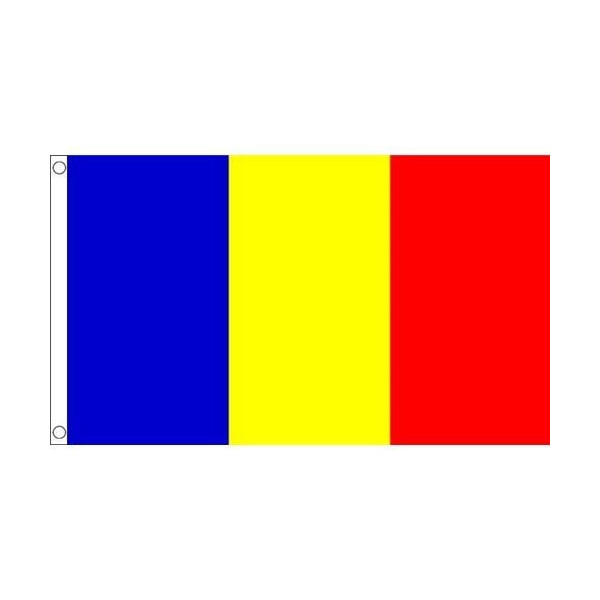 【送料無料】 国旗 ルーマニア 150cm × 90cm 特大 フラッグ 【受注生産】 1