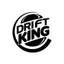 【送料無料】 ドリフトキング ハンバーガー パロディ 1 ステッカー 【受注生産】