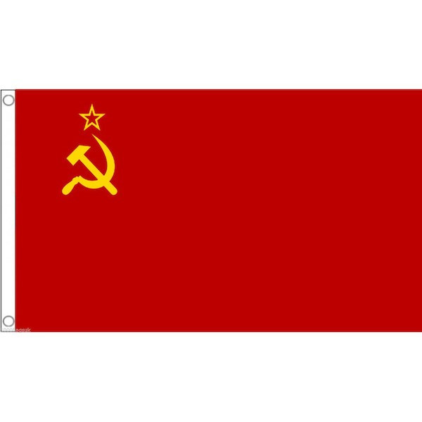 【送料無料】 国旗 USSR ソビエト社会主義共和国連邦 ソビエト連邦 150cm × 90cm 特大 フラッグ 【受注生産】