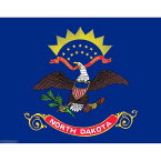 【送料無料】 国旗 アメリカ ノースダコタ州 州旗 150cm × 90cm 特大 フラッグ 【受注生産】