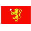 【送料無料】 国旗 ノルウェー王国 国章 金色 ライオン 150cm × 90cm 特大 フラッグ 【受注生産】 4,190円