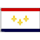 【送料無料】 国旗 アメリカ ルイジアナ州 ニューオーリンズ 市旗 150cm × 90cm 特大 フラッグ 【受注生産】
