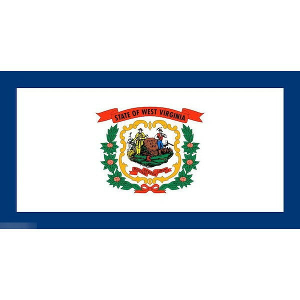 【送料無料】 国旗 ウェストバージニア州 州旗 アメリカ 米国 150cm × 90cm 特大 フラッグ 【受注生産】