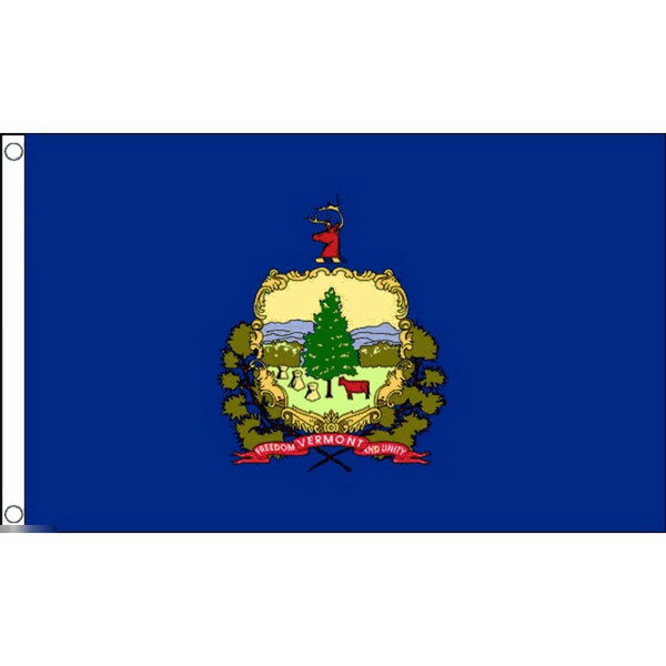 【送料無料】 国旗 アメリカ バーモント州 州旗 150cm × 90cm 特大 フラッグ 【受注生産】