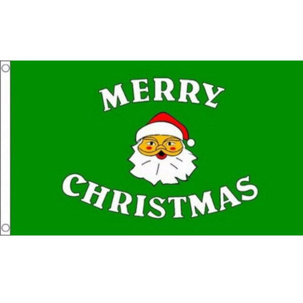 【送料無料】 国旗 メリークリスマス サンタクロース 150cm × 90cm 特大 フラッグ 【受注生産】