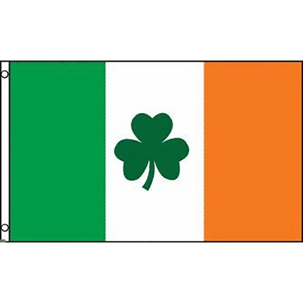 【送料無料】 国旗 アイルランド 国花 シャムロック シロツメクサ 150cm × 90cm 特大 フラッグ 【受注生産】
