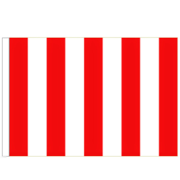 【送料無料】 国旗 ストライプ 縞 しま 紅白 赤 レッド ホワイト 150cm × 90cm 特大 フラッグ 【受注生産】