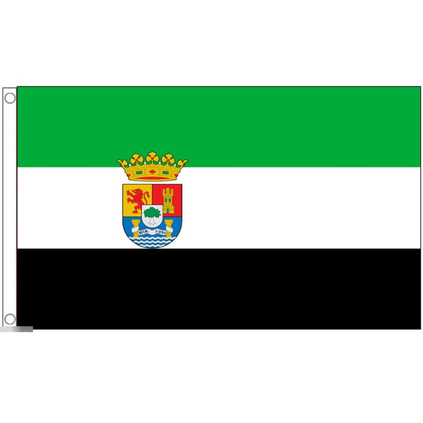 【送料無料】 国旗 エストレマドゥーラ州 スペイン 150cm × 90cm 特大 フラッグ 【受注生産】