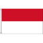 【送料無料】 国旗 インドネシア共和国 150cm × 90cm 特大 フラッグ 【受注生産】 4,190円