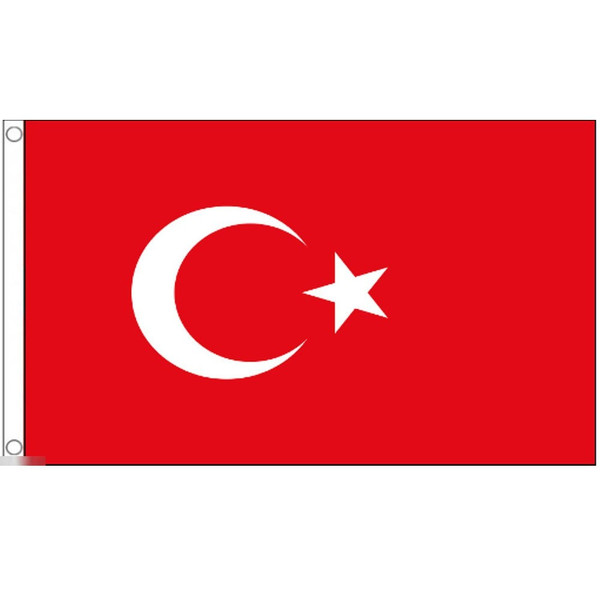 【送料無料】 国旗 トルコ共和国 150cm × 90cm 特大 フラッグ 【受注生産】