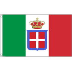 【送料無料】 国旗 サルデーニャ王国 サヴォイア家 紋章 イタリア 150cm × 90cm 特大 フラッグ 【受注生産】