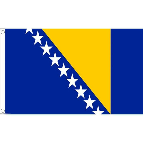 【送料無料】 国旗 ボスニア ヘルツェゴビナ バルカン半島 150cm × 90cm 特大 フラッグ 【受注生産】