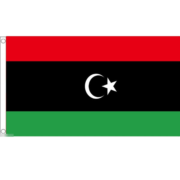 【送料無料】 国旗 リビア 150cm × 90cm 特大 フラッグ 【受注生産】