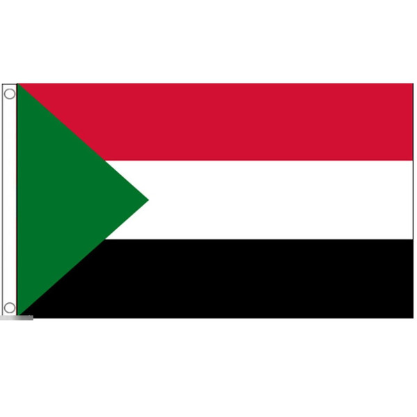 【送料無料】 国旗 スーダン共和国 150cm × 90cm 特大 フラッグ 【受注生産】