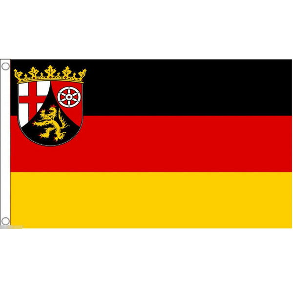  国旗 ラインラント プファルツ州 ドイツ 州旗 150cm × 90cm 特大 フラッグ 