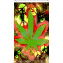 【送料無料】 国旗 ピースマーク 平和 反戦 マリファナ 大麻 ヘンプ カンナビス 150cm × 90cm 特大 フラッグ 【受注生産】