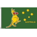 【送料無料】 国旗 オーストラリア連邦 豪州 ボクシング カンガルー 150cm × 90cm 特大 フラッグ 【受注生産】