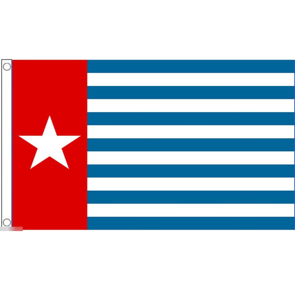 【送料無料】 国旗 西パプア州 州旗 インドネシア 150cm × 90cm 特大 フラッグ 【受注生産】