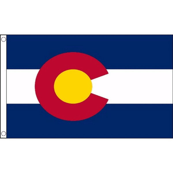 【送料無料】 国旗 コロラド州 アメリカ 州旗 150cm × 90cm 特大 フラッグ 【受注生産】