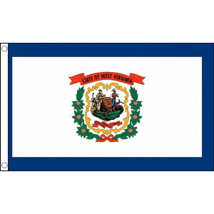 【送料無料】 国旗 ウェストバージニア州 アメリカ 州旗 150cm × 90cm 特大 フラッグ 【受注生産】