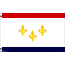 【送料無料】 国旗 ニューオーリンズ アメリカ ルイジアナ州 150cm × 90cm 特大 フラッグ 【受注生産】