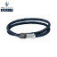 ڥޥåƥۥޥƥ 奨륺 410mm  쥶 ֥쥹å ֥롼 JM223AVE19 (Ĵǽ) Maserati Jewels 410mm Men's Leather Bracelet, Blue, JM223AVE19 (Adjustable)