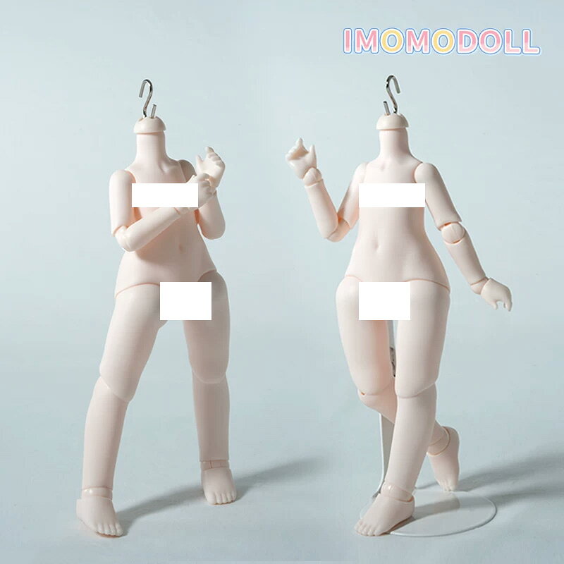 【即納】IMOMO DOLL ?哄体素体 1/6スケール 可動ドール素体 約11cm シームレス ボディ ?霜 ミルクホワイト ドールボディ カスタムドール BJD 人形 素体