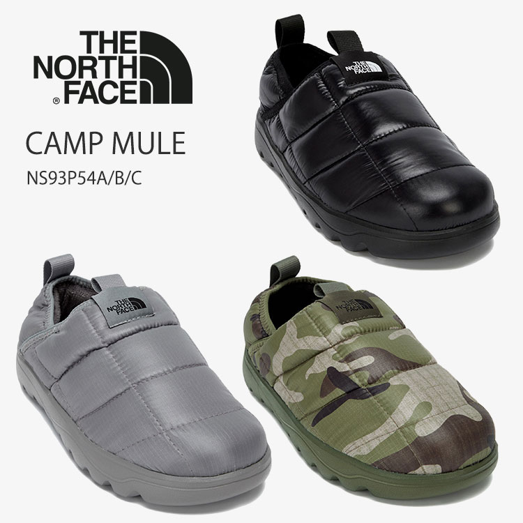 ノースフェイス ミュール THE NORTH FACE メンズ レディース CAMP MULE キャンプ ミュール REAL BLACK リアル ブラック GRAYグレー ホワイト KHAKIカーキ NS93P54A /B/C 【中古】未使用品