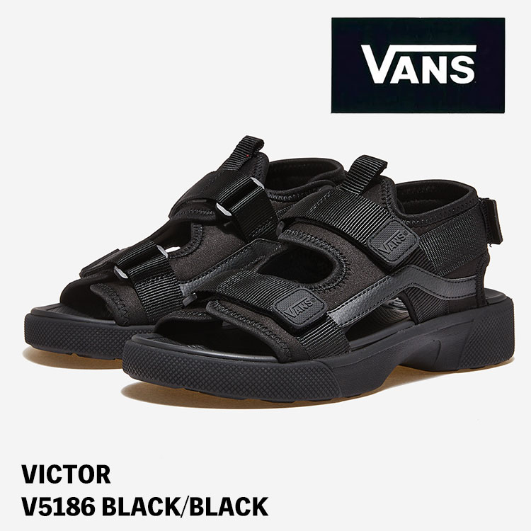 バンズ サンダル VANS スポーツサンダル VICTOR(ビクター) V5186 BLACK/BLACK ブラック ブラック ヴァンズ シューズ