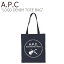 アーペーセー トートバッグ A.P.C メンズ レディース A.P.C LOGO DENIM TOTE BAG ロゴ プリント デニム トート INDIGO インディゴ COEGS M61441 IAI バッグ