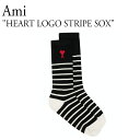 A~ C \bNX AMI Y fB[X HEART LOGO STRIPE SOX n[g S XgCv STRIPE XgCv A21A604377012 ACC