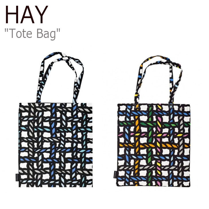 ヘイ エコバッグ HAY メンズ レディース TOTE BAG トートバッグ BLUE ブルー MULTI マルチ バッグのサムネイル