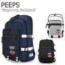 ピープス リュック PEEPS 正規販売店 メンズ レディース BEGINNING BACKPACK ビギニング バックパック NAVY ネイビー WHITE ホワイト BLACK ブラック P00000SI/J/K バッグ DEAL