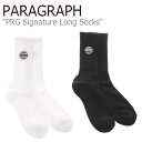 pOt C PARAGRAPH Y fB[X PRG SIGNATURE LONG SOCKS VOl`[ O \bNX WHITE zCg BLACK ubN A02 EFA