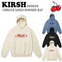 楽天moremoa shopキルシー パーカ KIRSH 正規販売店 SPORTS CIRCLE LOGO HOODIE KA スポーツ サークル ロゴ フーディー CHARCOAL チャコール BLUE ブルー BEIGE ベージュ FKPWCTH543M ウェア