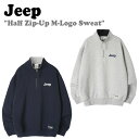 ジープ トレーナー Jeep メンズ レディース Half Zip-Up M-Logo Sweat ハーフ ジップアップ Mロゴ スウェットシャツ 起毛なし 全2色 JM5TSU838LR/DA JN5TSU838LR ウェア
