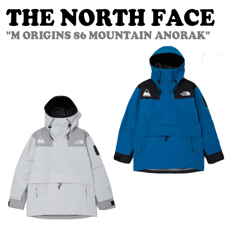 樂天商城 - ノースフェイス マウンテンジャケット THE NORTH FACE メンズ レディース M ORIGINS 86 MOUNTAIN ANORAK M オリジナル 86 アノラック OCEAN BLUE オーシャンブルー LIGHT GRAY ライトグレー NA2HN05A/B ウェア