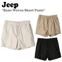 W[v n[tpc Jeep Y Basic Woven Short Pants x[VbN E[u V[g pc IVORY AC{[ BEIGE x[W BLACK ubN JM2PTU891IV/BE/BK EFA