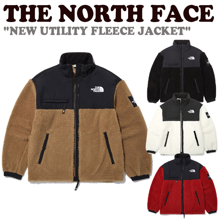 フリース ノースフェイス THE NORTH FACE メンズ レディース NEW UTILITY FLEECE JACKET ニュー ユーティリティ フリースジャケット BEIGE ベージュ BLACK ブラック IVORY アイボリー RED レッド NJ4FN52J/K/L/M ウェア