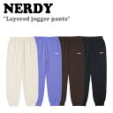 mfB {gX NERDY Y fB[X Layered jogger pants C[h WK[ pc BLACK ubN CREAM N[ PURPLE p[v BROWN uE PNEF22KD1001/02/17/41 EFA