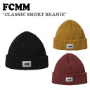 エフシーエムエム ニット帽 FCMM メンズ レディース CLASSIC SHORT BEANIE クラシック ショート ビーニー BLACK ブラック MUSTARD マスタード RED BROWN レッド ブラウン FZ0HTC95BK/BW/MT ACC