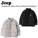 ジープ ダウン Jeep メンズ レディース Explorer More Down Short Padding エクスプローラー モア ダウン ショート パディング BLACK ブラック GREY グレー GL4JPU491GR/BK ウェア