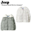 ジープ ダウン Jeep レディース Women Hood Down Jumper フード ダウン ジャンパー OFF WHITE オフホワイト KHAKI カーキ JN4JPF424KH/OW ウェア