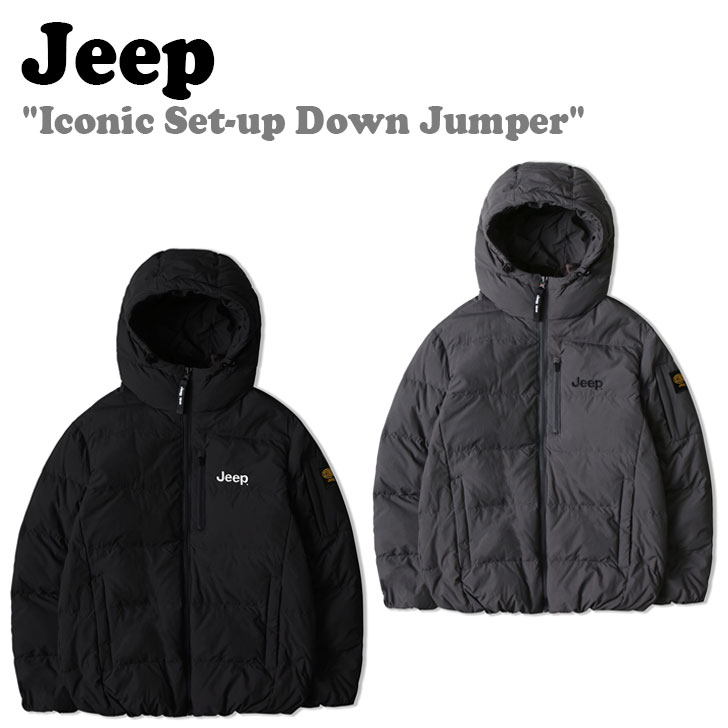 ジープ ダウン Jeep メンズ レディース Iconic Set-up Down Jumper アイコニック セットアップ ダウン ジャンパー BLACK ブラック DARK GREY ダークグレー JN4JPU481BK/DG ウェア