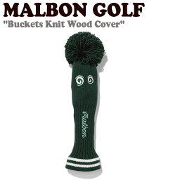 マルボンゴルフ ウッドカバー MALBON GOLF メンズ レディース Buckets Knit Wood Cover バケット ニット ウッド カバー GREEN グリーン KCWG ACC 【中古】未使用品