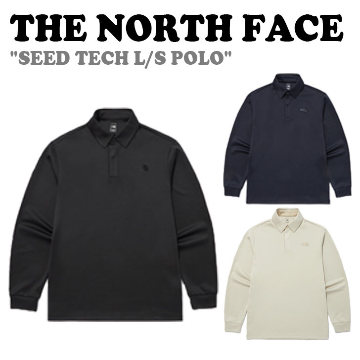 ザ・ノース・フェイス ポロシャツ メンズ ノースフェイス ポロシャツ THE NORTH FACE メンズ SEED TECH L/S POLO シードテック ロングスリーブ ポロ BLACK ブラック DARK NAVY ダーク ネイビー LIGHT BEIGE ライト ベージュ NT7QN70A/B/C ウェア