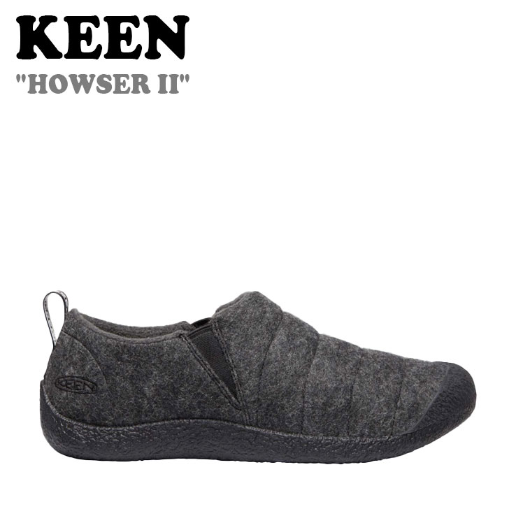 キーン スニーカー KEEN レディース HOWSER II ハウザー ツー GREY FELT グレーフェルト BLACK ブラック KNSO2F112G3 シューズ