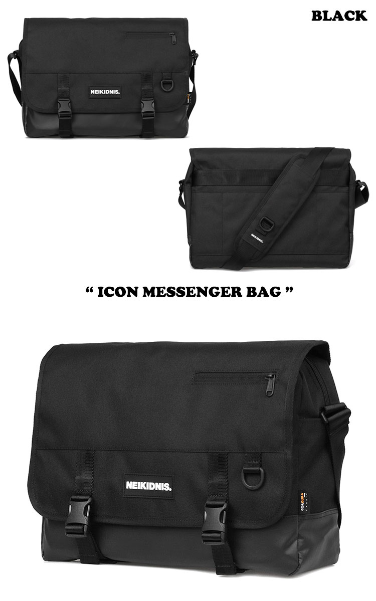 ネイキドニス クロスバッグ NEIKIDNIS 正規販売店 メンズ レディース ICON MESSENGER BAG アイコン メッセンジャーバッグ BLACK ブラック IVORY アイボリー NB15ACR090 バッグ 2