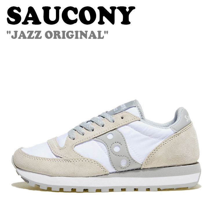 åˡ ˡ SAUCONY  ǥ JAZZ ORIGINAL 㥺 ꥸʥ WHITE ۥ磻 GRAY ...