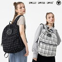 HOLLY LOVES LOVE リュックサック ホリー ラブズ ラブ 正規販売店 レディース COZY BACKPACK コージー バックパック BLACK ブラック WHITE ホワイト 韓国ブランド 韓国ファッション バック パック ツイード かわいい 通学バッグ